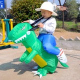 Disfraz inflable de dinosaurio T-Rex 3-6 años color verde