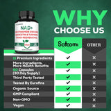 Suplemento NAD+ con Nicotinamida Ribósido 900mg - 60 cápsulas