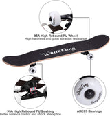 Patineta completa 31 x 7.88, 7 capas, doble kick, para principiantes