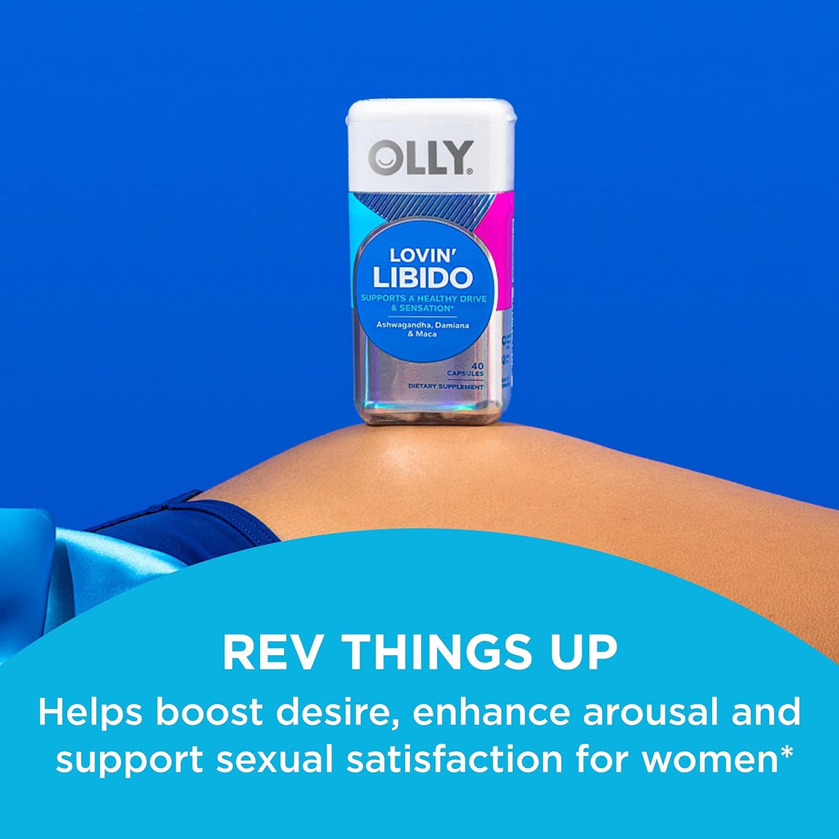 Suplemento OLLY Lovin Libido Capsules Boost Desire 40 unid