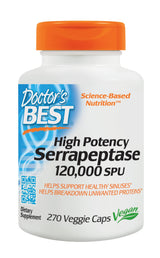 Serrapeptase de alta potencia sin gluten apoya los senos s
