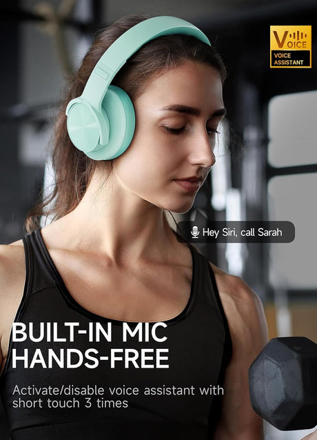 Auriculares Bluetooth Over Ear, 120H Autonomía, 3 Modos EQ