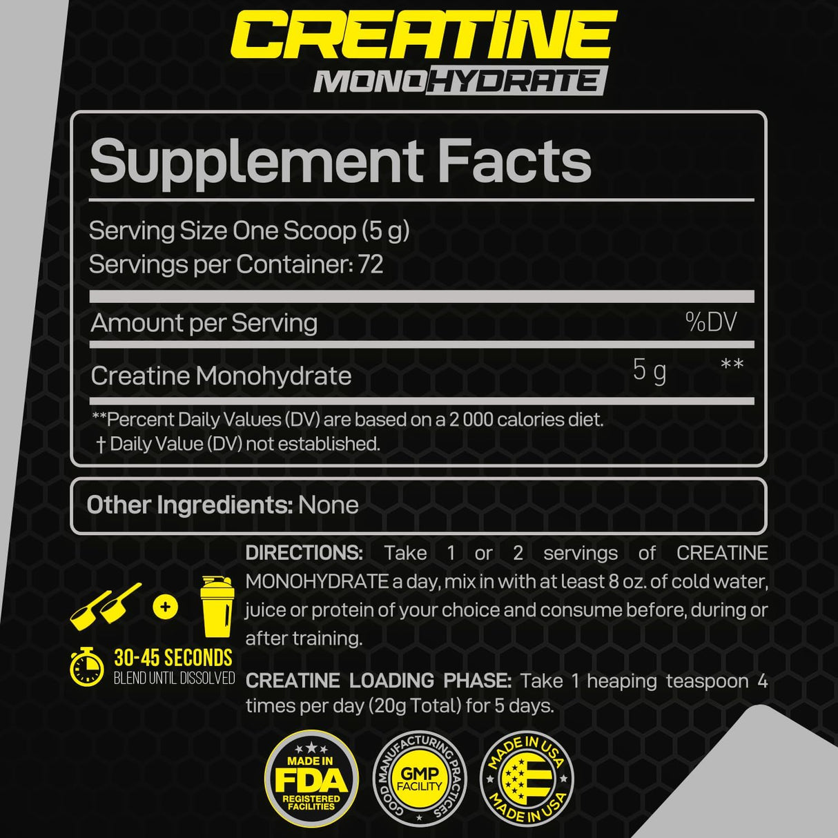Forzagen Creatina Monohidratada Micronizada 72 Servings