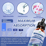 Suplemento líquido para menopausia, 8 en 1, con Black Cohosh