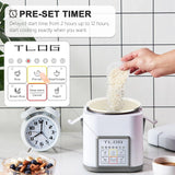 Mini Olla Arrocera TLOG 2.5 Tazas, Multi-cooker, 1.2L