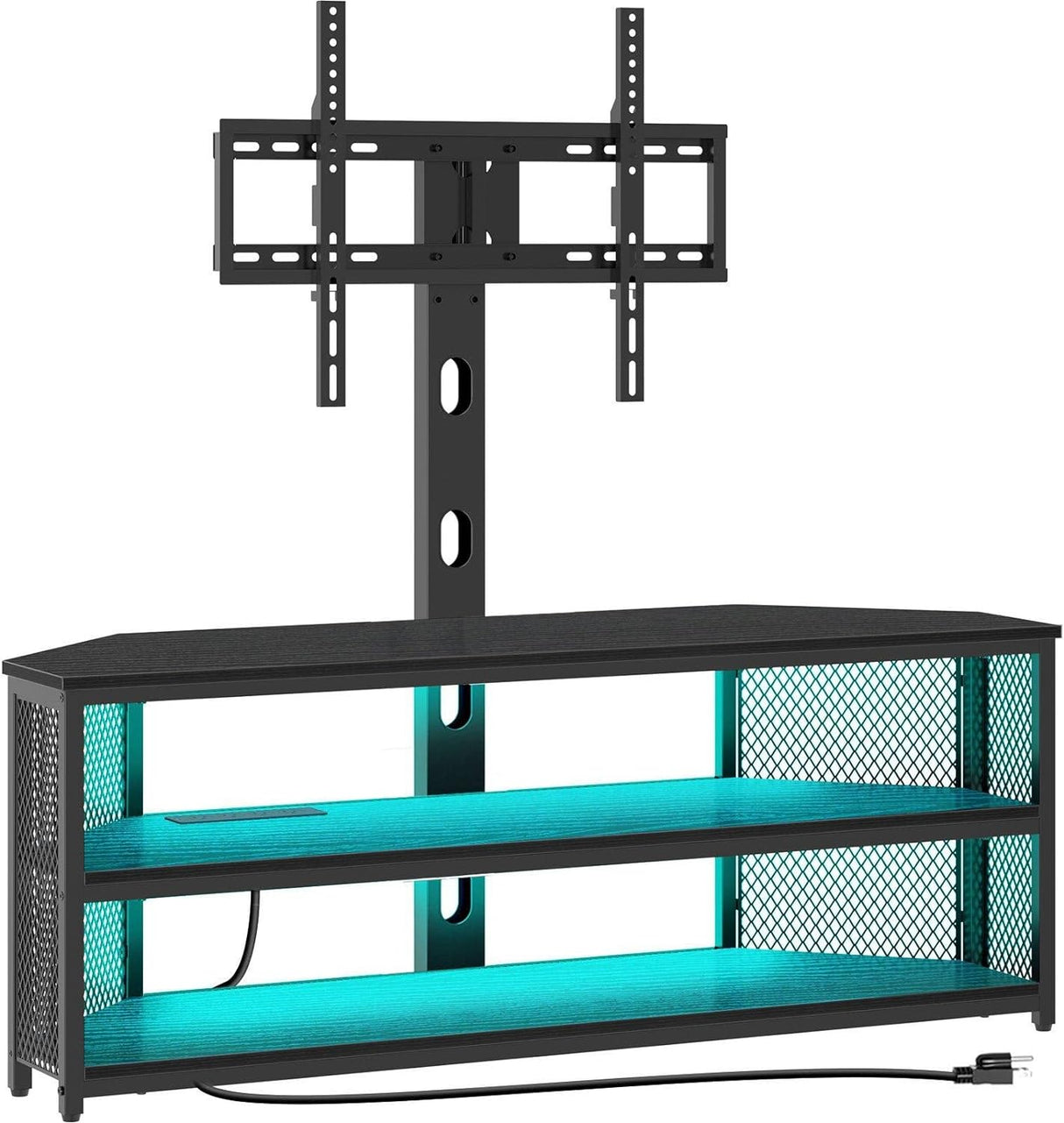 Soporte de TV Rolanstar, con montura y salida de energía, ajustable