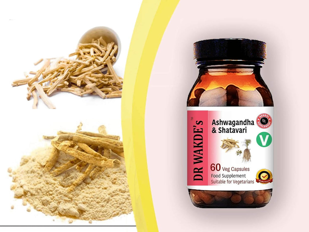 Suplemento Ashwagandha &amp; Shatavari 60 cápsulas vegetales