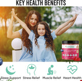 180 Gummies Magnesio Glycinato con Ashwagandha, Sin Azúcar