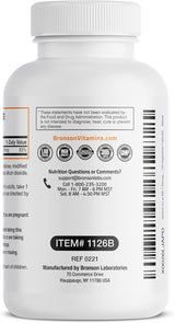 Suplemento de Vitamina K2 MK-7 100 mcg Bronson 120 Cápsulas