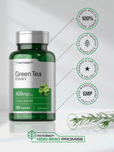 Suplemento Horbaach de extracto de té verde de 450 mg  180 u