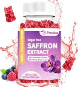 Suplemento Gomitas de extracto de azafrán  sin azúcar 100 mg