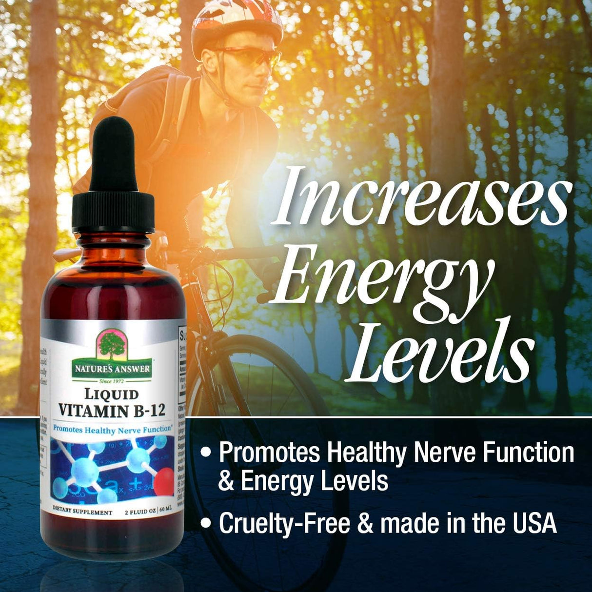 Natures Answer Vitamina líquida B-12  niveles de energía