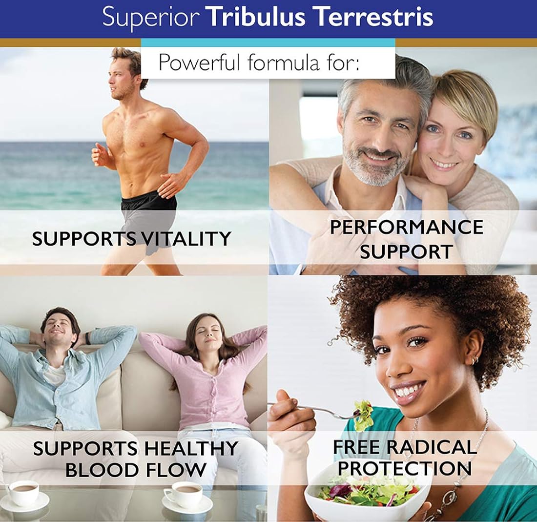 Suplemento Tribulus Terrestris bloqueador de cortisol 180u