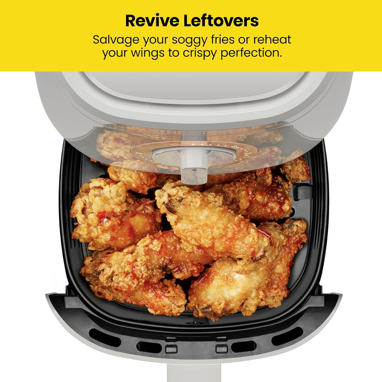 Freidora de Aire Chefman TurboFry 2qt, Saludable, Timer 60min
