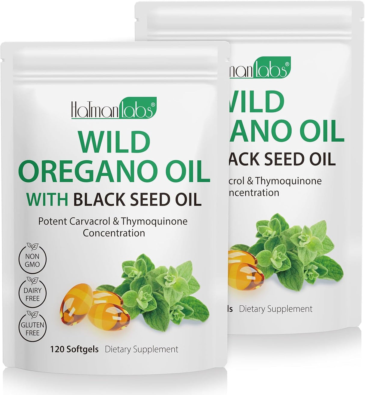 Aceite de Oregano en Softgels, 2 packs, 120 cápsulas