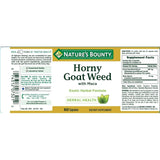 Suplemento Horny Goat Weed con Maca 60 cápsulas