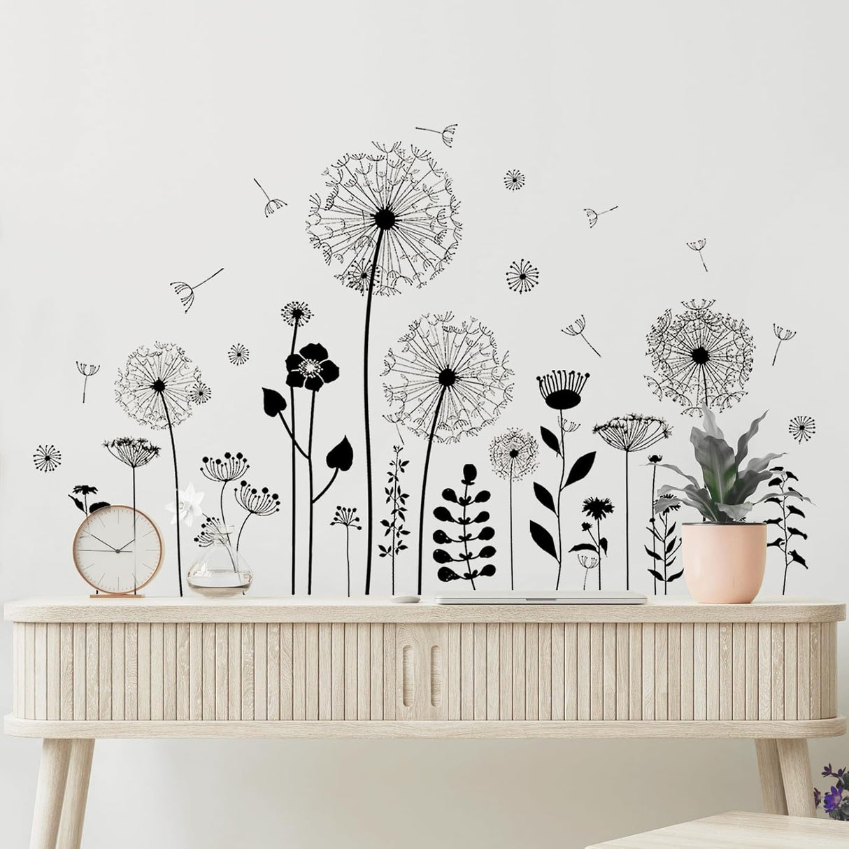 Pegatinas de Pared Diente de León, Supzone, Autoadhesivas, Creativas