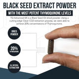 Cápsulas de Extracto de Aceite de Semilla Negra 60:1 TQ-Advanced 4X