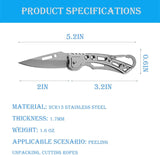 Cuchillo plegable pequeño multifuncional de 2 pulgadas