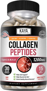 Kaya Naturals Colágeno Multi para cabello y piel 30 caps
