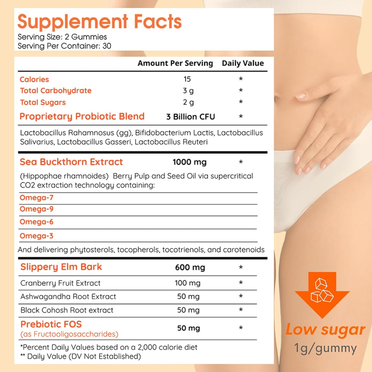 Suplemento Muun Gomitas de sequedad vaginal para  menopausia
