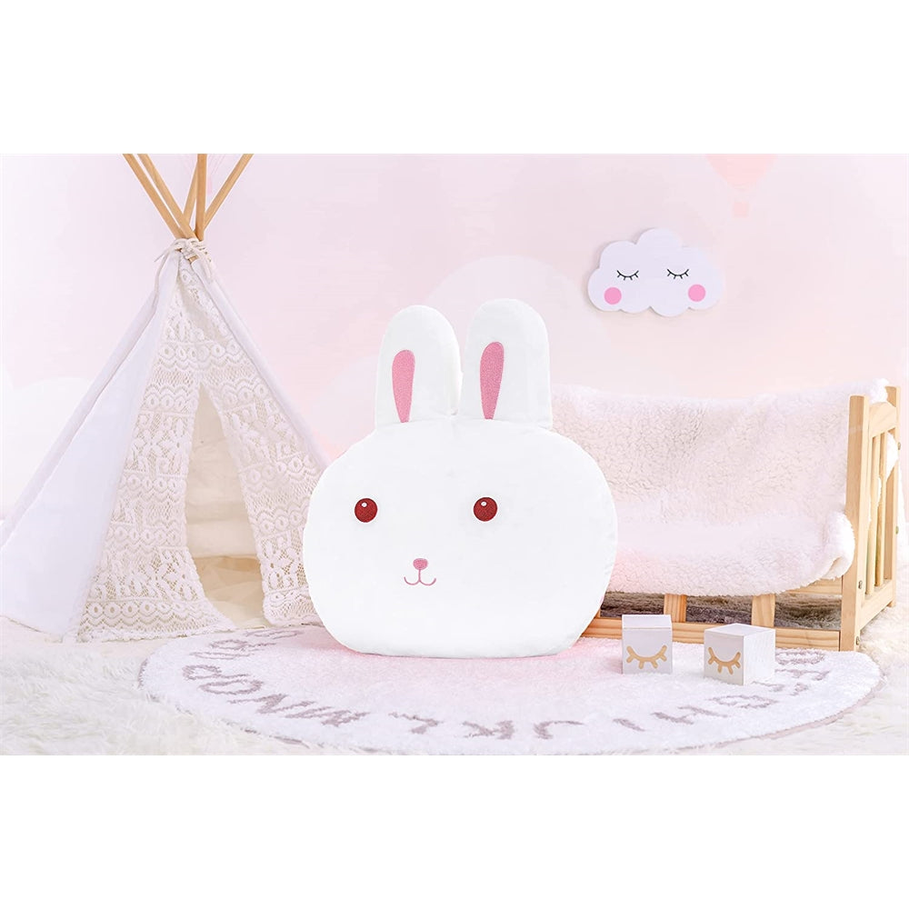 Peluche de conejo para niños  color blanco 15 pulgadas