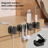 Soporte de Cables Magnético 6 Pack, Organizador Auto-Adhesivo