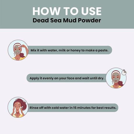 Polvo de Barro del Mar Muerto 100% Puro | Máscara Facial