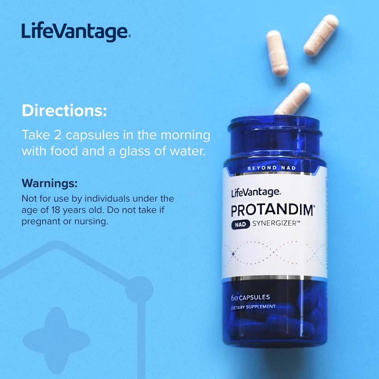 Suplemento Protandim NAD Synergizer 60 capsulas