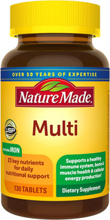 Tabletas Multivitamínicas con Hierro para Apoyo Diario