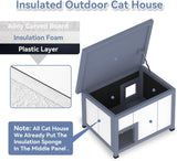 Casa de gato duradera con puerta de escape resistente Petsfit