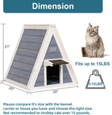 Casa para gatos al aire libre resistente a la intemperie