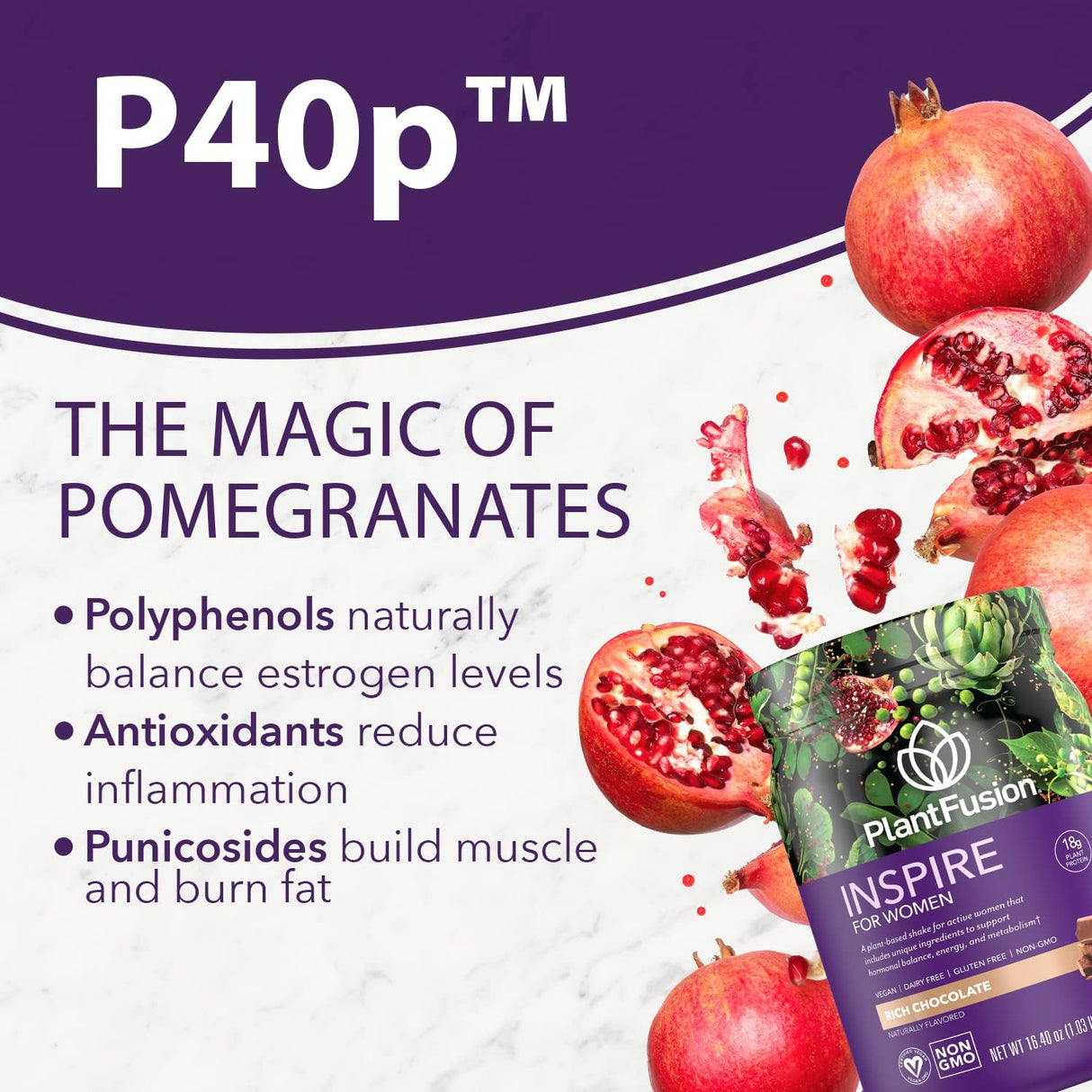 Proteína en polvo para mujeres PlantFusion