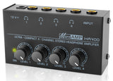 Amplificador de auriculares 4 canales HA400 con salida TRS