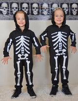 Disfraz Halloween Niños Enlifety Traje Esqueleto Brillo 1-8T