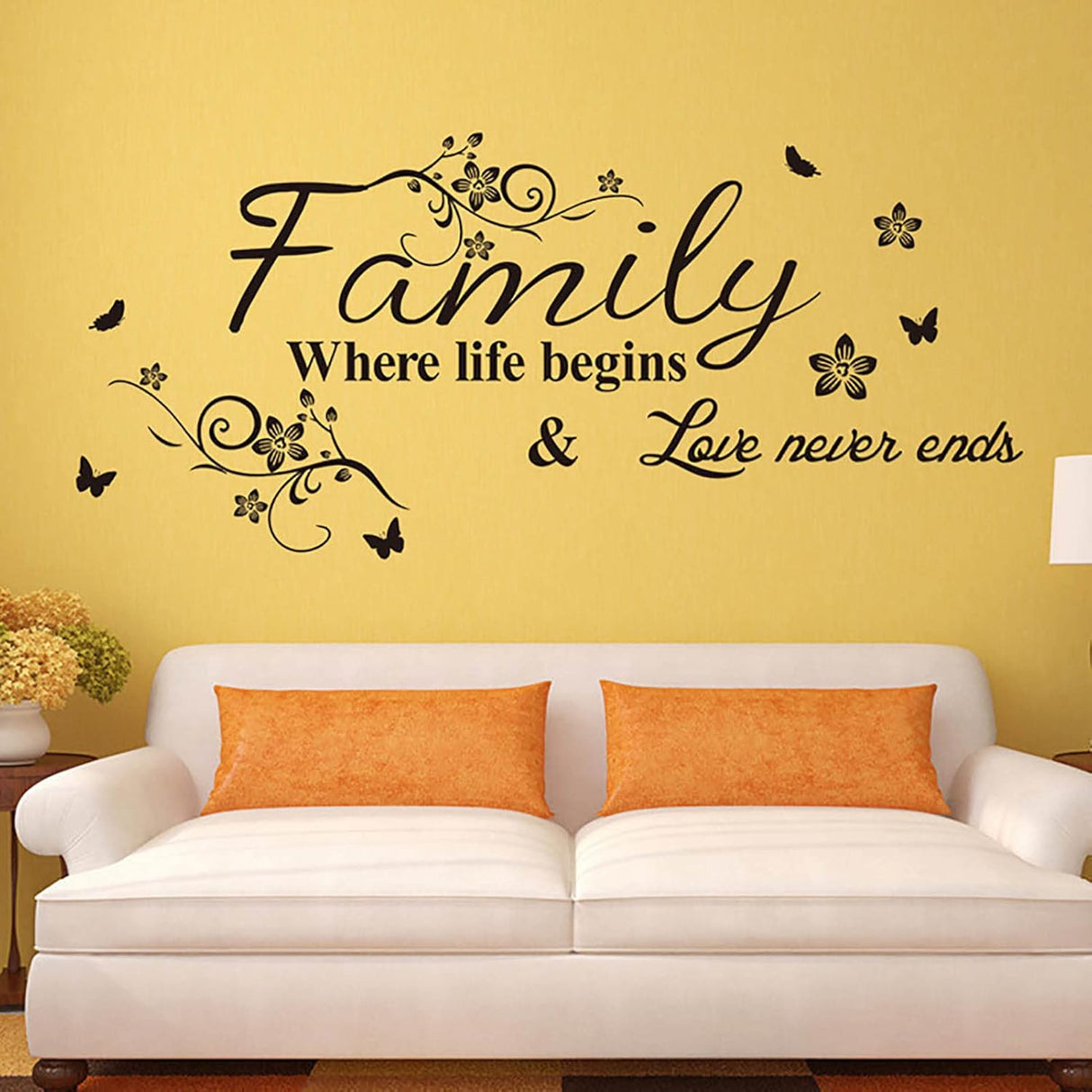 Vinilos de Pared, Decoración Hogar, Amor y Vida, Modelo 2023
