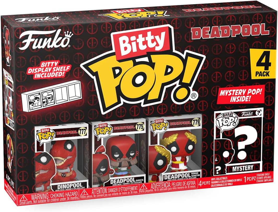 Funko Bitty Pop! Muñecos Coleccionables Deadpool 4-Pack