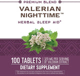 Suplemento Natures Way Valeriana Nighttime Herbal Sleep Aid