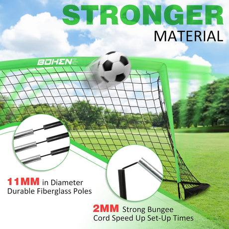 Porteria de futbol plegable, incluye red y bolso de traslado