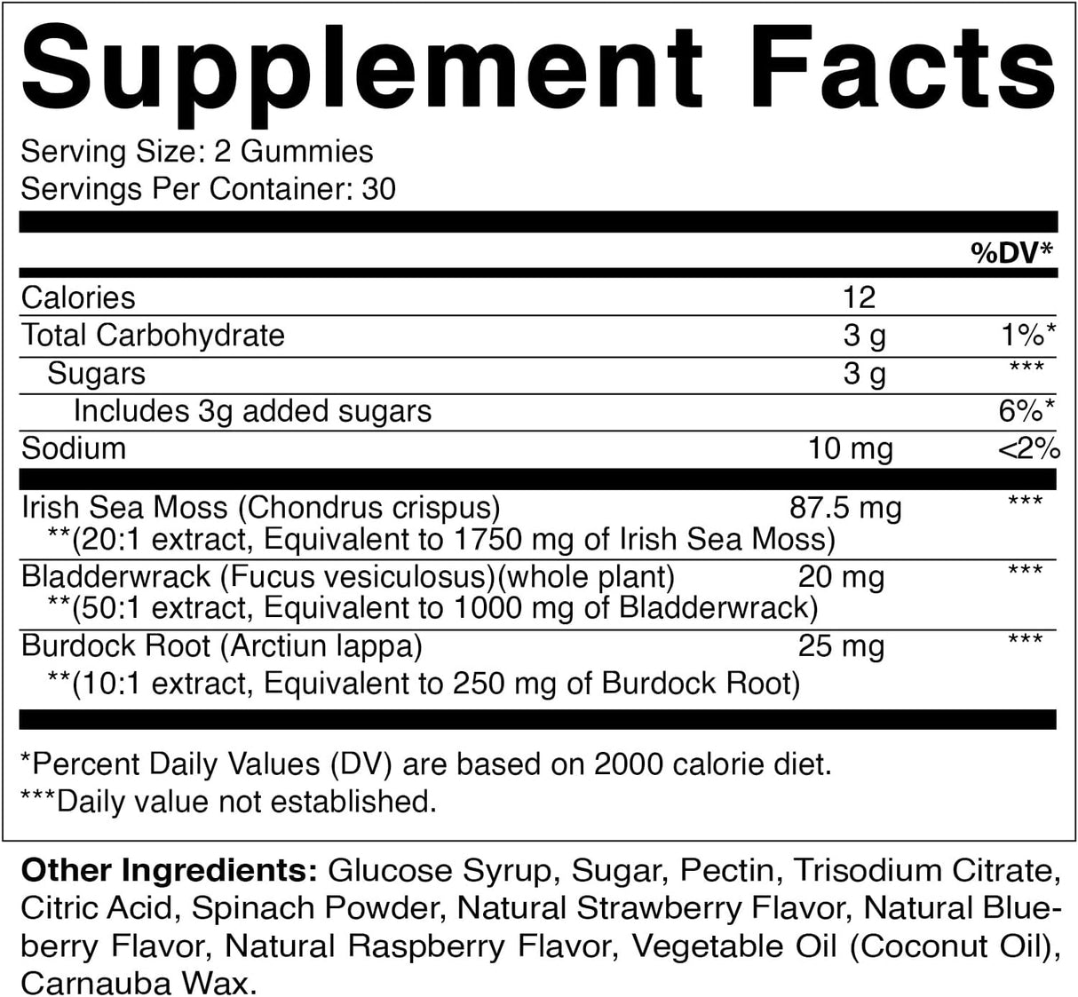 Vitamatic Gummies de Musgo Irlandés 3x60, 3000mg, con B. y B.