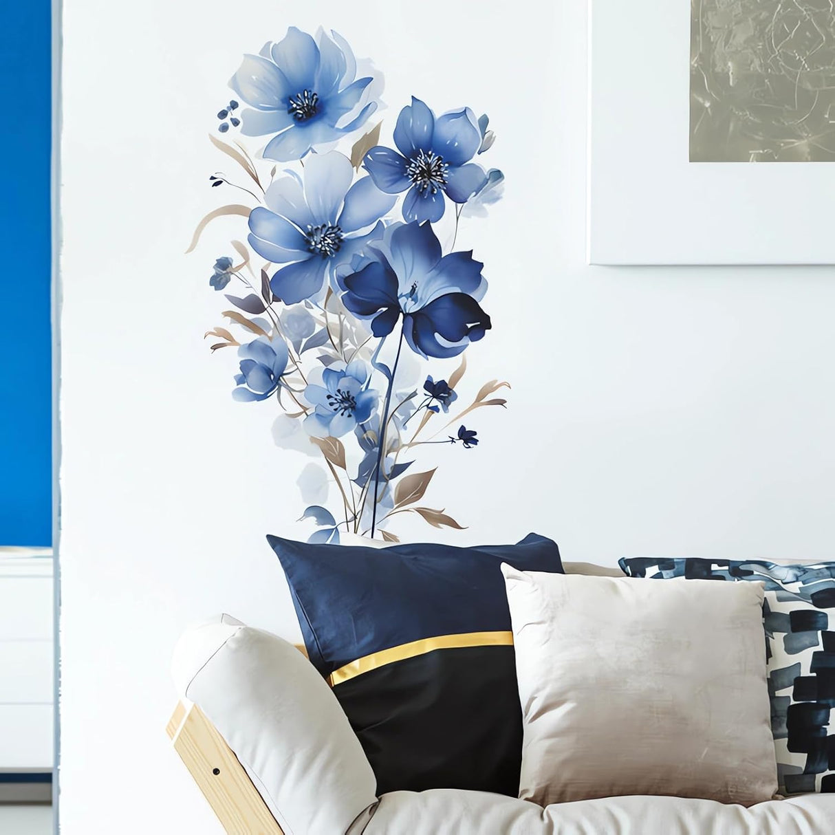 Stickers de Pared Flores Sacinora, Vinilo Removible para Habitaciones