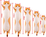 Peluche de gato rosado suave y larga 36 pulgadas