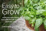 Semillas de Hierbas Italianas Gardeners Basics, 5 Variedades