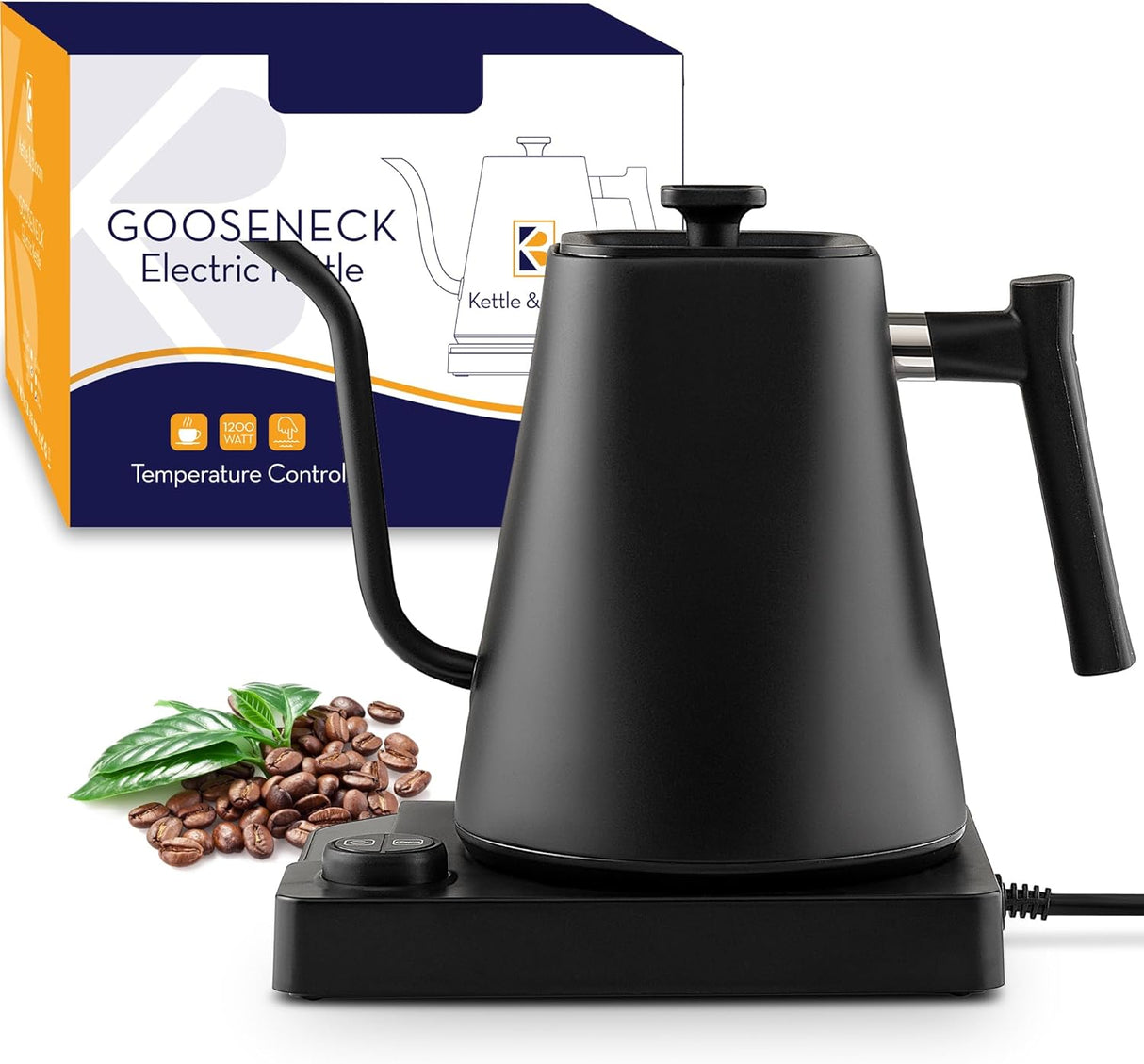Kettle Gooseneck Kettle - KETTLE & BLOOM, Control de Temperatura