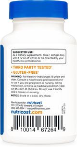 Nutricost Vitamina K2 MK-7 100 mcg 240 Softgels Gluten Free