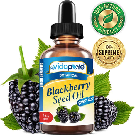 Aceite de Semilla de Mora Virgen Puro para Cara Cuerpo