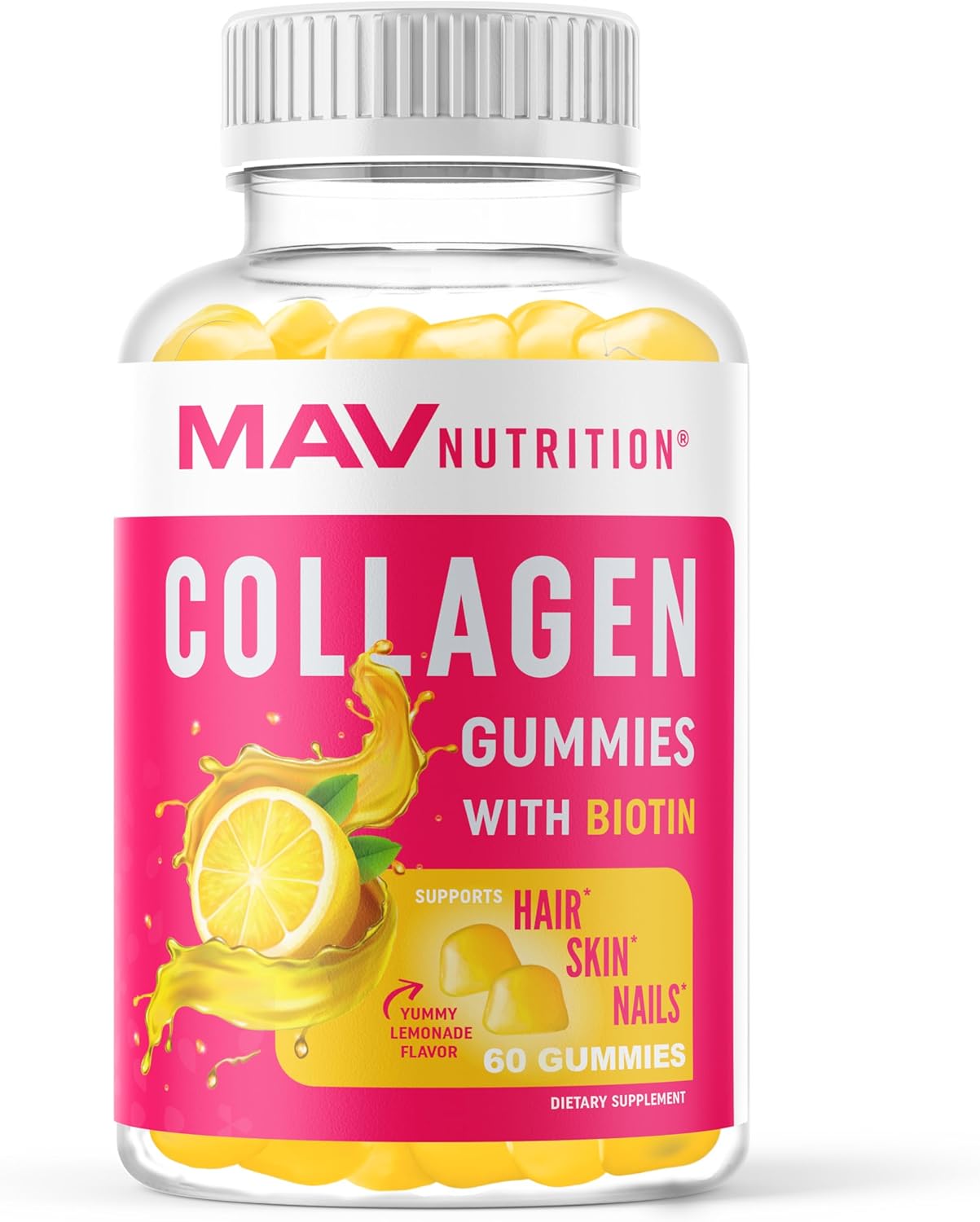 Suplemento Gomitas de colágeno para mujer biotina vitamina C