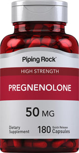 Suplemento de Pregnenolona 50 mg Piping Rock 180 Cápsulas