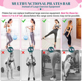 Kit de Bar Pilates con Bandas de Resistencia - Multifuncional