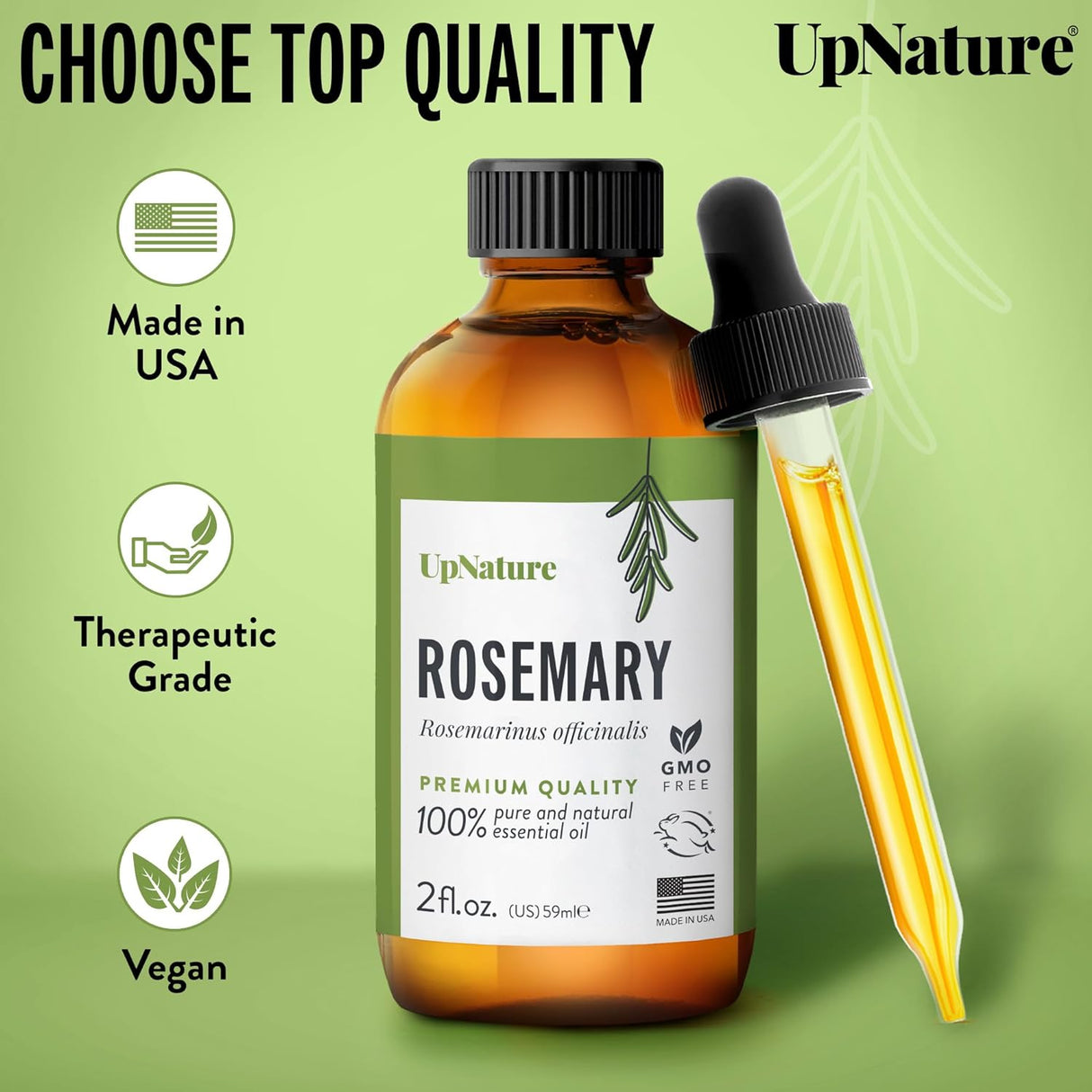 Aceite esencial de romero 100% puro nutre piel y cuero
